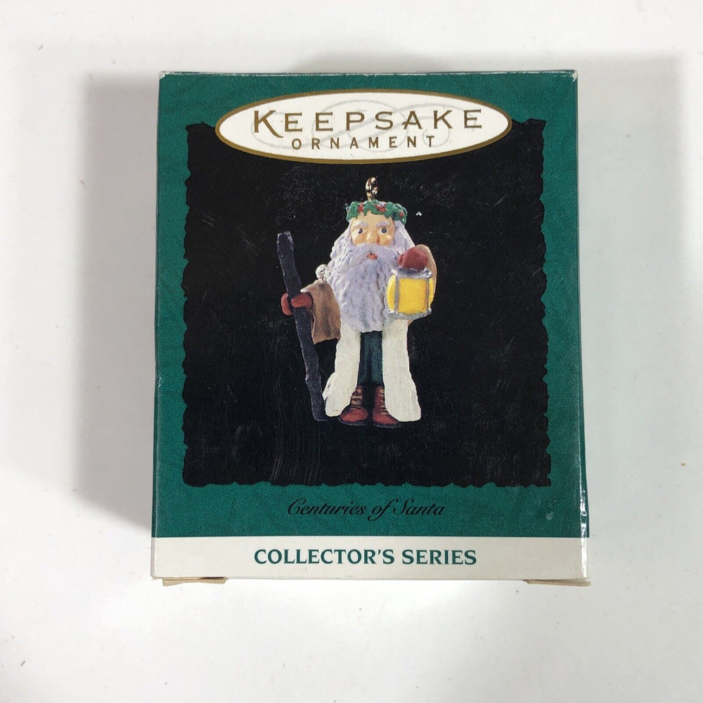Vintage Hallmark Keepsake Ornament - Centuries of Santa 1996 Miniature in Box - Picture 11 of 13